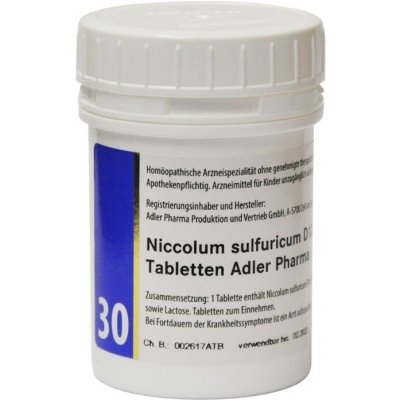 Adler Pharma Schüsslerovy soli Nr. 30 Niccolum sulfuricum D12 400 tablet – Hledejceny.cz