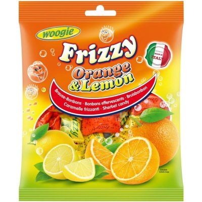 Woogie Šumivé bonbóny pomeranč a lemon 170 g – Zboží Dáma
