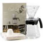 Hario V60-02 Pour Over Kit Plastic Black – Zboží Dáma