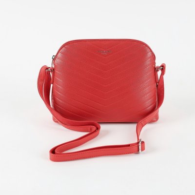 David Jones dámská malá pevná crossbody kabelka CM5758 červená