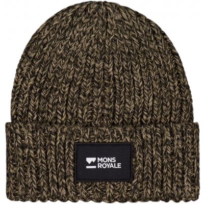Mons Royale TRIPLE TREAT MERINO BEANIE dark olive – Hledejceny.cz