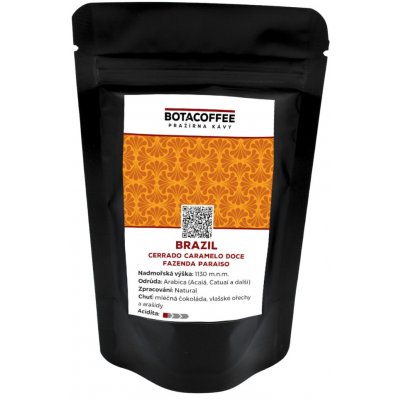 BotaCoffee Brazil Cerrado Caramelo Doce Fazenda Paraiso 2025 zrnková 70 g – Hledejceny.cz