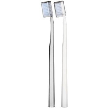 Swiss Smile Whitening Toothbrush Medium-Soft Toothbrush White1pc + Medium-Soft Toothbrush Transparent 1 pc dárková sada