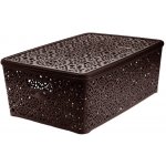 MEGA PLAST MP1413 Monako košík XL + víko wenge – Zboží Dáma
