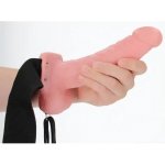 RealRock Hollow Strap on dutý připínací penis s varlaty tělový 18 cm – Zboží Dáma
