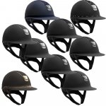 Samshield Jezdecká helma Shadowmatt Miss Shield VG1 černá chrom stříbrná – Zboží Mobilmania