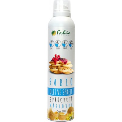 Fabio řepkový olej s máslovou příchutí sprej 250 ml – Zboží Dáma