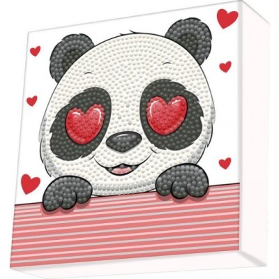 DIAMOND DOTZ DOTZIES Diamantové malování Zamilovaná Panda DBX064 15 x 15 cm – Zboží Mobilmania