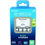 Panasonic Eneloop Basic Charger + 4x Panasonic Eneloop 1900mAh K-KJ51MCC40E – Zboží Mobilmania