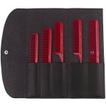 JRL Professional Barber Comb Set sada 4 barber hřebenů v elegantním pouzdře – Zboží Dáma