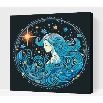 Vymalujsisam.cz Malování podle čísel Vodnář/Aquarius – Zboží Dáma