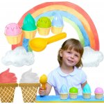 Teddies Sada na písek zmrzlina plast lopatka 15cm – Zboží Mobilmania
