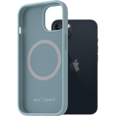 AlzaGuard Silicone Case Compatible with Magsafe iPhone 13 světle modrý AGD PCMS16LL – Zboží Živě