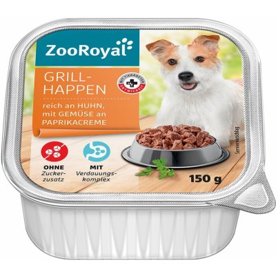 ZooRoyal Adult Dog grilované kousky kuřecí a zelenina v paprikovém krému 11 x 150 g – Zbozi.Blesk.cz