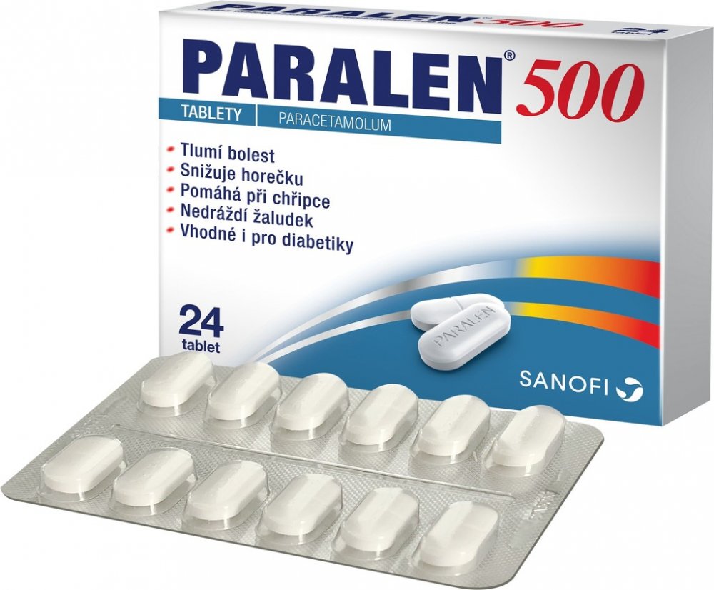 Paralen 500 por.tbl.nob. 24 x 500 mg | Srovnanicen.cz