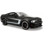 Maisto Ford Mustang Boss 302 matná čierna/biela 1:24 – Zbozi.Blesk.cz