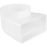 Dalap Redukce 90° z 100 mm na potrubí čtyřhranné 110 x 55 mm – Hledejceny.cz