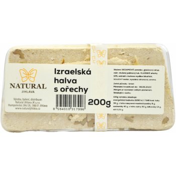 Chalva Izrael s pistáciemi Natural 200 g