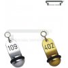 Přívěsky na klíče Přívěsek na klíče Hotelové Klassik mini zlatá 1 místné číslo