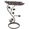 Zahradní krmítko a budka Outsunny Ptačí koupel / pítko ve tvaru lotosového listu 54 cm bronz