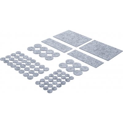 Sada filcových podložek pod nábytek, šedě melírované, 80dílná - BGS 80702 – Hledejceny.cz