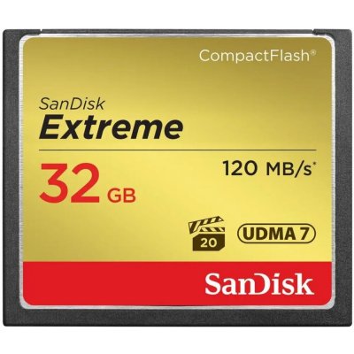 SanDisk CompactFlash Extreme 32 GB UDMA7 SDCFXSB-032G-G46 – Zbozi.Blesk.cz