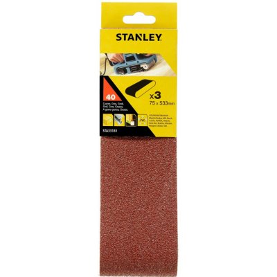 Brusné pásy 3 ks P40 75x533mm STANLEY STA33181 – Zbozi.Blesk.cz