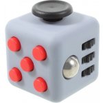 Fidget Cube antistresová kostka Šedo červený – Zboží Dáma