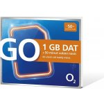 O2 Předplacená karta GO 1 GB – Zboží Mobilmania
