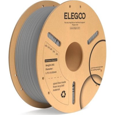 Elegoo PLA+ 1,75mm 1 kg Grey 50.203.0050 – Zboží Živě