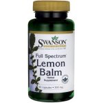 Swanson Meduňka Lékařská Lemon Balm 500 mg 60 kapslí – Hledejceny.cz