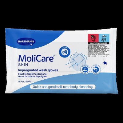 MoliCare Skin Napuštěné mycí žínky 8 ks – Sleviste.cz