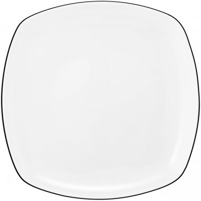 Seltmann Weiden Lido Black Line Dezertní talíř hranatý 20 cm – Hledejceny.cz