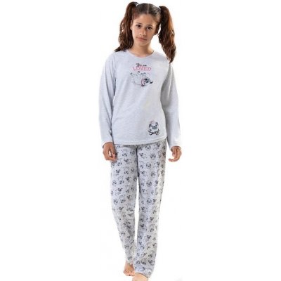 Dívčí pyžamo 1F0778 šédé – Zboží Dáma