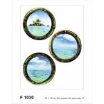 AG Design F 1030 Samolepka na zeď lodní okna rozměry 65 x 85 cm – Zbozi.Blesk.cz