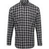 Pánská Košile Pánská bavlněná kostkovaná košile Premier workwear ocelově šedá / černá