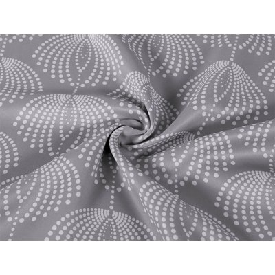 Bytový Textil Škodák a.s. Blackout - zámecký vzor na šedé, 140 x 250 cm – Zboží Mobilmania