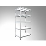 Biedrax Regál 45 x 120 x 210 cm 5 polic pozink – Sleviste.cz