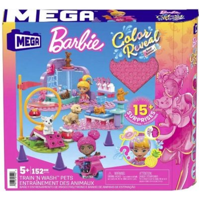 MEGA BLOKS Mega Construx Barbie Color Reveal Trénuj a pečuj o mazlíčky – Zboží Dáma