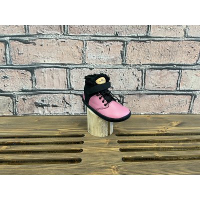 Pegres Barefoot zimní obuv BF40 růžové – Zboží Mobilmania