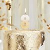 Dortová svíčka a fontána Ginger Ray Svíčka na dort číslice 8 ombre zlatá