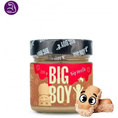 Big Boy Proteinový lískoořechový krém Big hrošík 220 g – Zboží Dáma