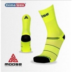 Moose Race FLUO reflexní ponožky Žlutá