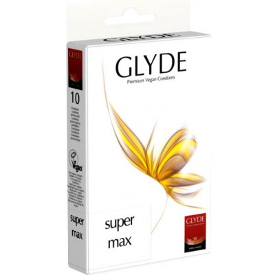 Glyde Super Max Premium Vegan Condoms 10 ks