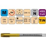 NÁSTROJE CZ Závitník strojní M8x1 ISO2 HSSCo5 TiN DIN 374 B - 3510 - CZZ3510-M8X1-ISO2 – Hledejceny.cz