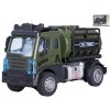 Toys Auto vojenské 13cm zpětný chod s cisternou v krabičce