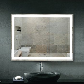 Bezdoteku KZ1 Nemlžící koupelnové zrcadlo s LED osvětlením 80x60 cm
