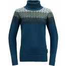 Devold Dámský svetr Syvde Wool High Neck modrá