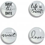 Zeller Magnetky plastové motiv slova průměr 2,5cm – Zboží Dáma