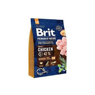 Brit Premium Dog by Nature Senior S+M 3kg (Brit Premium)